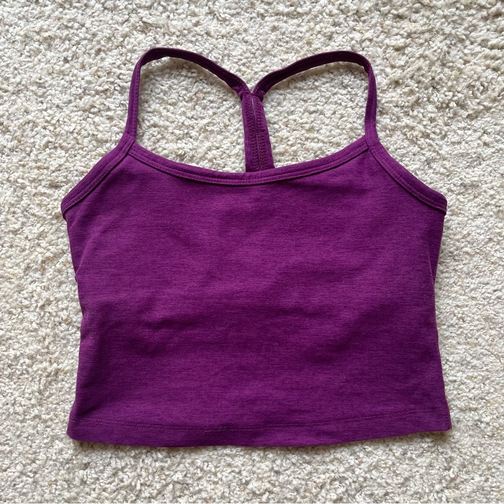 Beyond Yoga Spacedye crop - Boysenberry Heather XS